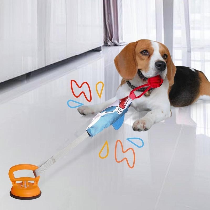 Shark Shaped Interactive Dog Toy With Suction Cup