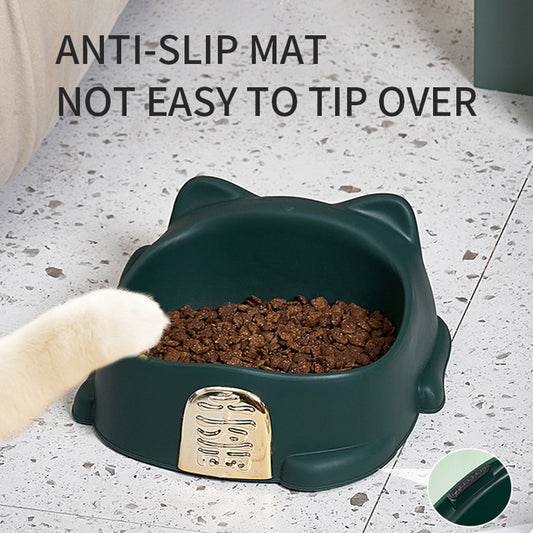Cat Food Bowl With Anti Slip Rubbers