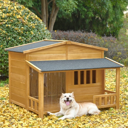 Wooden Dog House, Outdoor & Indoor Dog Crate