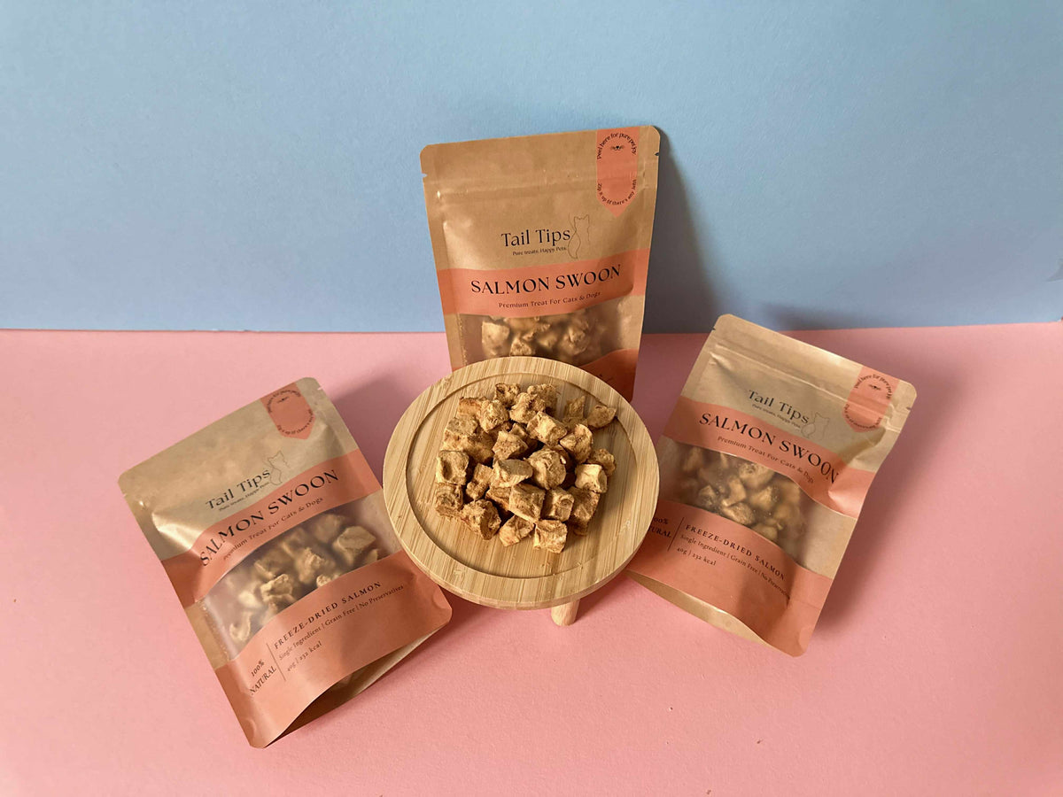 Salmon Swoon - 100% Freeze-Dried Salmon Treats | Pure & Natural | Tail Tips UK | 50g pack
