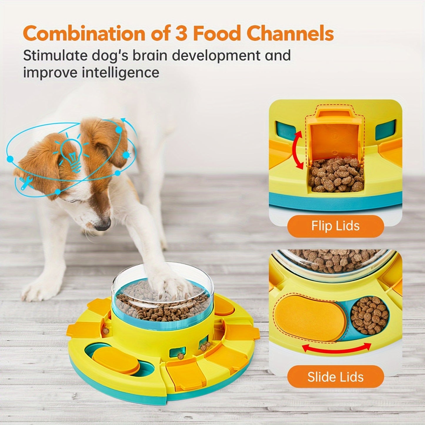 NNETM Interactive Dog Puzzle Feeder Toy for IQ Training