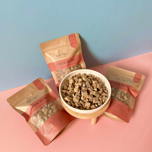 Liver Rush - 100% Freeze-Dried Chicken Liver Treats | High-Value | Tail Tips UK | 50g pack