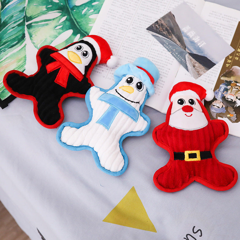 Plush Doll Christmas Bite Resistant Dog Pet Toy