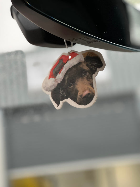 Festive Fudge Dog Air Freshener – Christmas Edition | CEUK