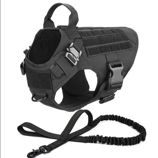 Military Grade Tactical Dog Harness Set Deal
