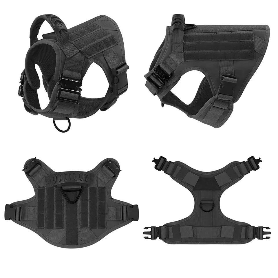 Military Grade Tactical Dog Harness Set Deal