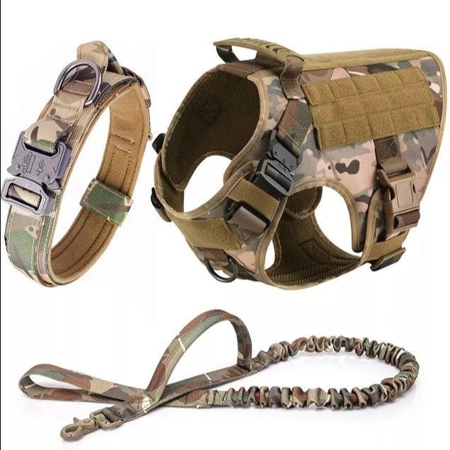 Military Grade Tactical Dog Harness Set Deal