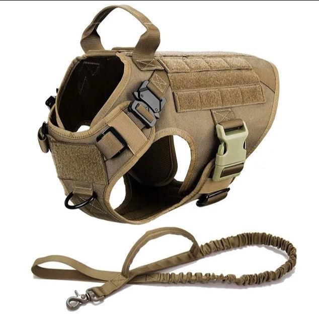 Military Grade Tactical Dog Harness Set Deal